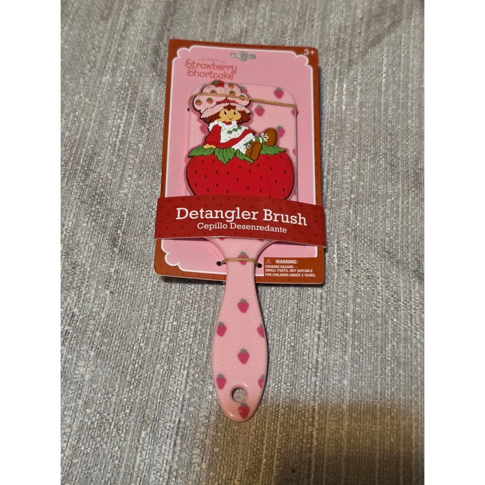 Strawberry Shortcake Detangler Brush Pink Paddle Hairbrush 2023 New